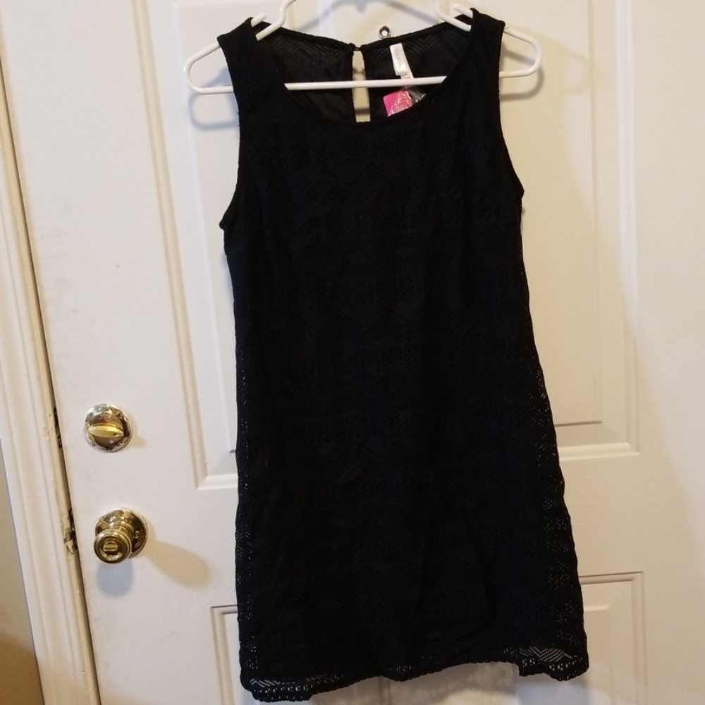 Black knee length dress